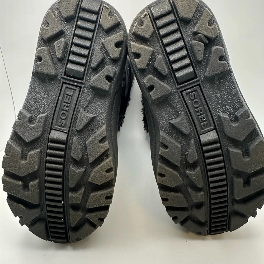 Sorel Children's Black‎ & Blue Snow Boots with Yellow Logo Strap